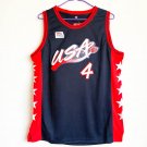 1996 Atlanta Olympics USA Basketball Dream 4# Charles Barkley Black Jersey