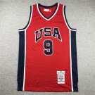 1984 Olympics USA Basketball 9# Michael Jordan Red Jersey