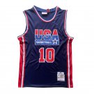 1992 Barcelona Olympics USA Basketball Dream 10# John Stockton Jersey