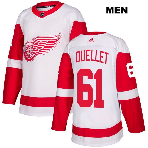 Detroit Red Wings #61 Xavier Ouellet White Away Authentic Hockey Jersey