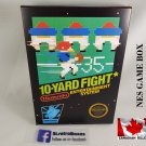 10-YARD FIGHT - NES, Nintendo Custom replacement BOX optional w  Dust Cover & PVC Protector