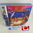 ALADDIN GBC - Nintendo Game Boy Color Custom Box optional w  Insert Tray & PVC Protect