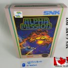 ALPHA MISSION - NES, Nintendo Custom Replacement BOX available w  Dust Cover & PVC Protector