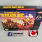 AMERICAN TAIL FIEVEL GOES WEST - SNES, Super Nintendo Custom Box w  Insert Tray & PVC Protector