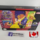 BEAUTY AND THE BEAST - SNES, Super Nintendo Custom Box optional w  Insert Tray & PVC Protector