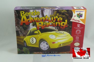 BEETLE ADVENTURE RACING - N64, Nintendo64 Custom replacement Box with Insert Tray & PVC Protector