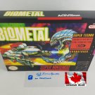 BIO METAL - SNES, Super Nintendo Custom Replacement Box optional w  Insert Tray & PVC Protector