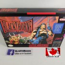 BLACKTHORNE - SNES, Super Nintendo Custom Replacement Box optional w  Insert Tray & PVC Protector