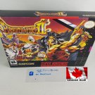 BREATH OF FIRE 2 - SNES, Super Nintendo Custom Replica Box optional w  Insert Tray & PVC Protector
