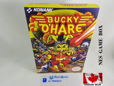 BUCKY O'HARE - NES, Nintendo Custom Replacement BOX optional w  Dust Cover & PVC Protector