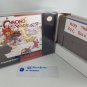 CHRONO TRIGGER - SNES, Super Nintendo Replacement Custom Box with Insert Tray & PVC Protector