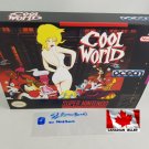 COOL WORLD - SNES, Super Nintendo Custom Replacement Box optional w  Insert Tray & PVC Protector