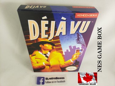 DEJA VU - NES, Nintendo Custom replacement BOX optional w  Dust Cover & PVC Protector