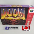DOOM 64 - N64, Nintendo64 Custom replacement Box optional w  Insert Tray & PVC Protector