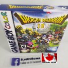 DRAGON WARRIOR 1 & 2 - Nintendo Game Boy Custom replica Box optional w  Insert Tray & PVC Protect