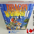 DRAGON WARRIOR 2 - NES, Nintendo Custom Replacement BOX optional w  Dust Cover & PVC Protector