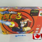 EARTHWORM JIM 3D - N64, Nintendo64 Custom replacement Box optional w  Insert Tray & PVC Protector