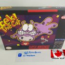 EEK! THE CAT - SNES, Super Nintendo Custom Replacement Box optional w  Insert Tray & PVC Protector
