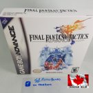 FINAL FANTASY TACTICS ADVANCE - Nintendo GBA Custom Box optional w  Insert Tray & PVC Protector