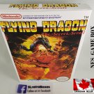 FLYING DRAGON THE SECRET SCROLL - NES, Nintendo Custom BOX optional w  Dust Cover & PVC Protector