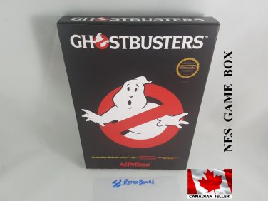 GHOSTBUSTERS - NES, Nintendo Custom replacement BOX optional w  Dust Cover & PVC Protector