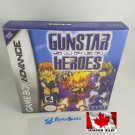 GUNSTAR HEROES - Nintendo GBA Custom Replacement Box optional w  Insert Tray & PVC Protector