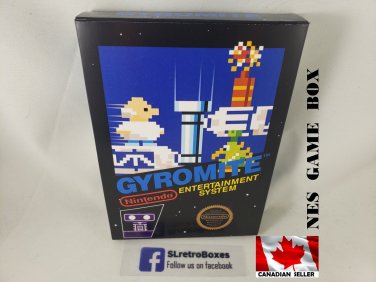 GYROMITE - NES, Nintendo Custom replacement BOX optional w  Dust Cover & PVC Protector