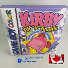 KIRBY TILT 'N TUMBLE - Nintendo Game Boy Custom replica Box optional w  Insert Tray & PVC Protect