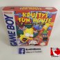 KRUSTY'S FUN HOUSE - Nintendo Game Boy Custom replica Box w  Insert Tray & PVC Protector