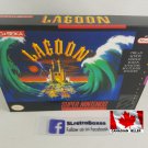 LAGOON - SNES, Super Nintendo Custom Replacement Box optional w  Insert Tray & PVC Protector