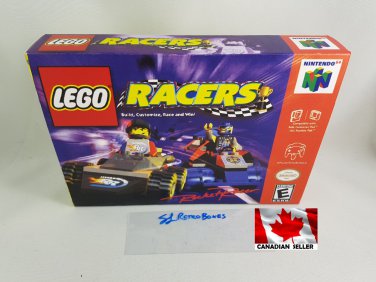 LEGO RACERS - N64, Nintendo64 Custom replacement Box optional w  Insert Tray & PVC Protector