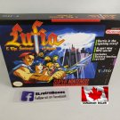LUFIA & FORTRESS OF DOOM - SNES, Super Nintendo Custom Box optional w  Insert Tray & PVC Protector