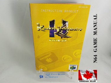 MANUAL N64 - KILLER INSTINCT GOLD - Nintendo64 Replacement Instruction Manual Booklet