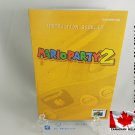 MANUAL N64 - MARIO PARTY 2 - Nintendo64 Replacement Instruction Manual Booklet