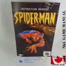 MANUAL N64 - SPIDER-MAN 64 - Nintendo64 Replacement Instruction Manual Booklet