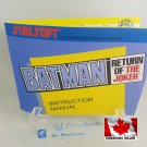 MANUAL NES - BATMAN RETURN OF THE JOKER - Nintendo Replacement Instruction Manual Booklet
