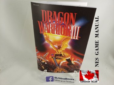 MANUAL NES - DRAGON WARRIOR III (3) - Nintendo Replacement Instruction Manual Booklet