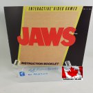 MANUAL NES - JAWS - Nintendo Replacement Instruction Manual Booklet