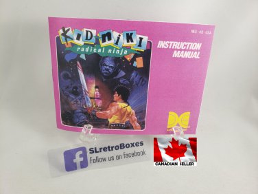 MANUAL NES - KID NIKI RADICAL NINJA - Nintendo Replacement Instruction Manual Booklet