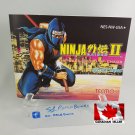 MANUAL NES - NINJA GAIDEN 2 - Nintendo Replacement Instruction Manual Booklet