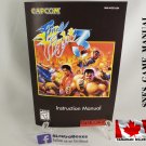 MANUAL SNES - FINAL FIGHT 3 - Super Nintendo Replacement Instruction Manual Booklet