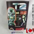 MANUAL SNES - T2 THE ARCADE GAME - Super Nintendo Replacement Instruction Booklet