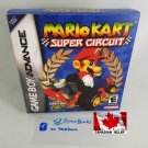 MARIO KART SUPER CIRCUIT - Nintendo GBA Custom Box optional w  Insert Tray & PVC Protector