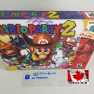 MARIO PARTY 2 - N64, Nintendo64 Custom replacement Box optional w  Insert Tray & PVC Protector