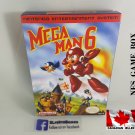 MEGA MAN 6 - NES, Nintendo Custom replacement BOX optional w  Dust Cover & PVC Protector