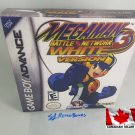 MEGA MAN BATTLE NETWORK 3 WHITE - Nintendo GBA Custom Box w  Insert Tray & PVC Protector