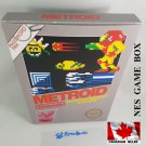 METROID (GREY BOX) - NES, Nintendo Custom replacement BOX optional w  Dust Cover & PVC Protector
