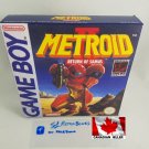 METROID II RETURN OF SAMUS - Nintendo Game Boy Custom Box optional w  Insert Tray & PVC Protector