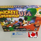 MICKEY'S SPEEDWAY USA - N64, Nintendo64 Custom replica Box optional w  Insert Tray & PVC Protector