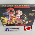 MIGHTY MORPHIN POWER RANGERS - SNES, Super Nintendo Box w  Insert Tray & PVC Protector